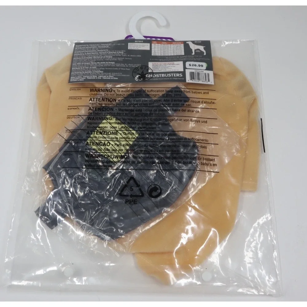 Ghostbusters Jumpsuit Costume for Dogs -‎ Size Medium